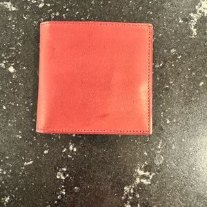 Coach Men's Coral Leather Card Holder